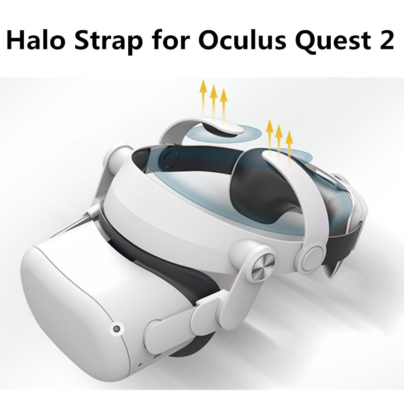 Erstatt virtual reality quest 2 elite justerbar komfortabel brakett hodebånd hodestropp for oculus quest 2 strap vr tilbehør
