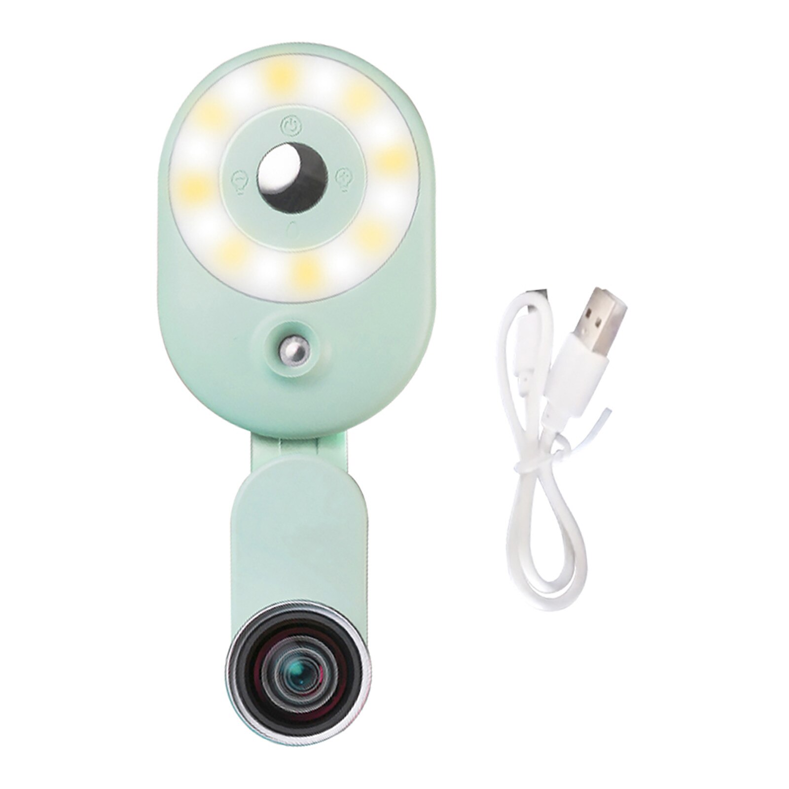 Portable LED Ring Light Phone Flash Selfie Light+ Wide-Angle Lens Mobile phone Selfie video light Night Enhancing Up Selfie Lamp