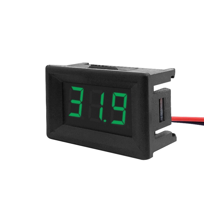 Digital Voltmeter DC 4,5 V bis 30V Digital Voltmeter Spannung Panel Meter Rot/Blau/Grün Für 6V 12V Elektromobil Motorrad Auto: green 3.5V-32V