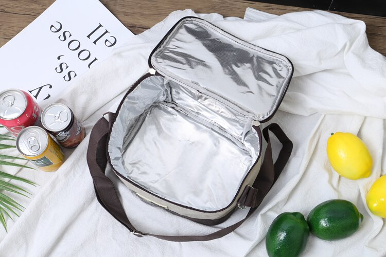 4L portable cooler bag thermal picnic lunch box food drinks cans insulated carrier shoulder cool bag ice pack meal fresh bag