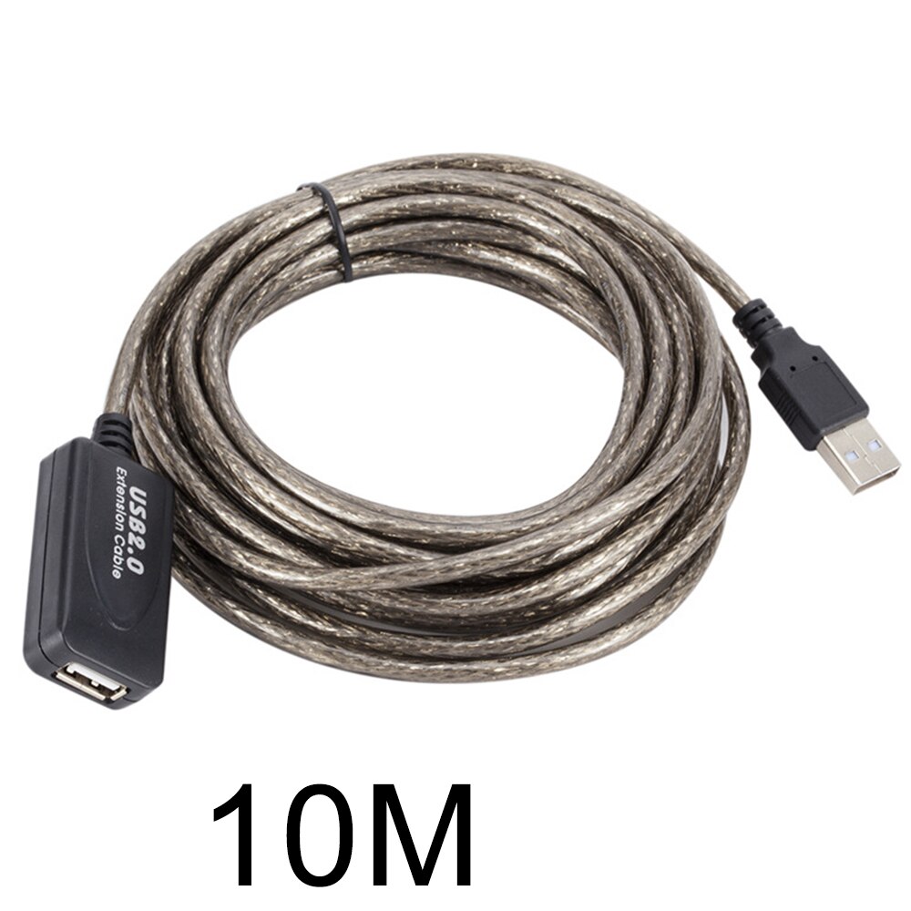 Anseip usb 2.0 forlængerkabel 20m/15m/10m/5m han til hun aktiv repeater forlænger forlængerkabel usb adapter: 10m