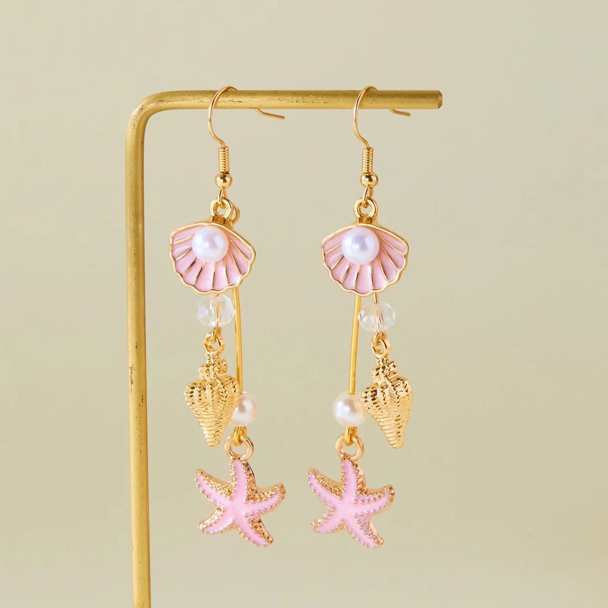 Prachtige handgemaakte schelp zeester hanger oorbellen voor vrouwen Bohemen kleurrijke schelp kwast oorbellen mode partij sieraden