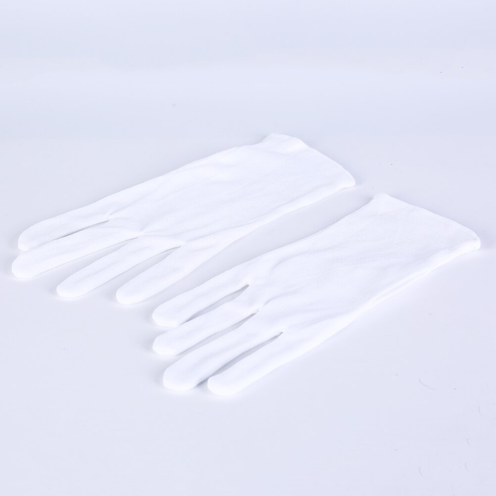 Instrumento Musical blanco suave y sin pelusa rendimiento guantes para saxofón trompeta flauta clarinete bandas de marcha