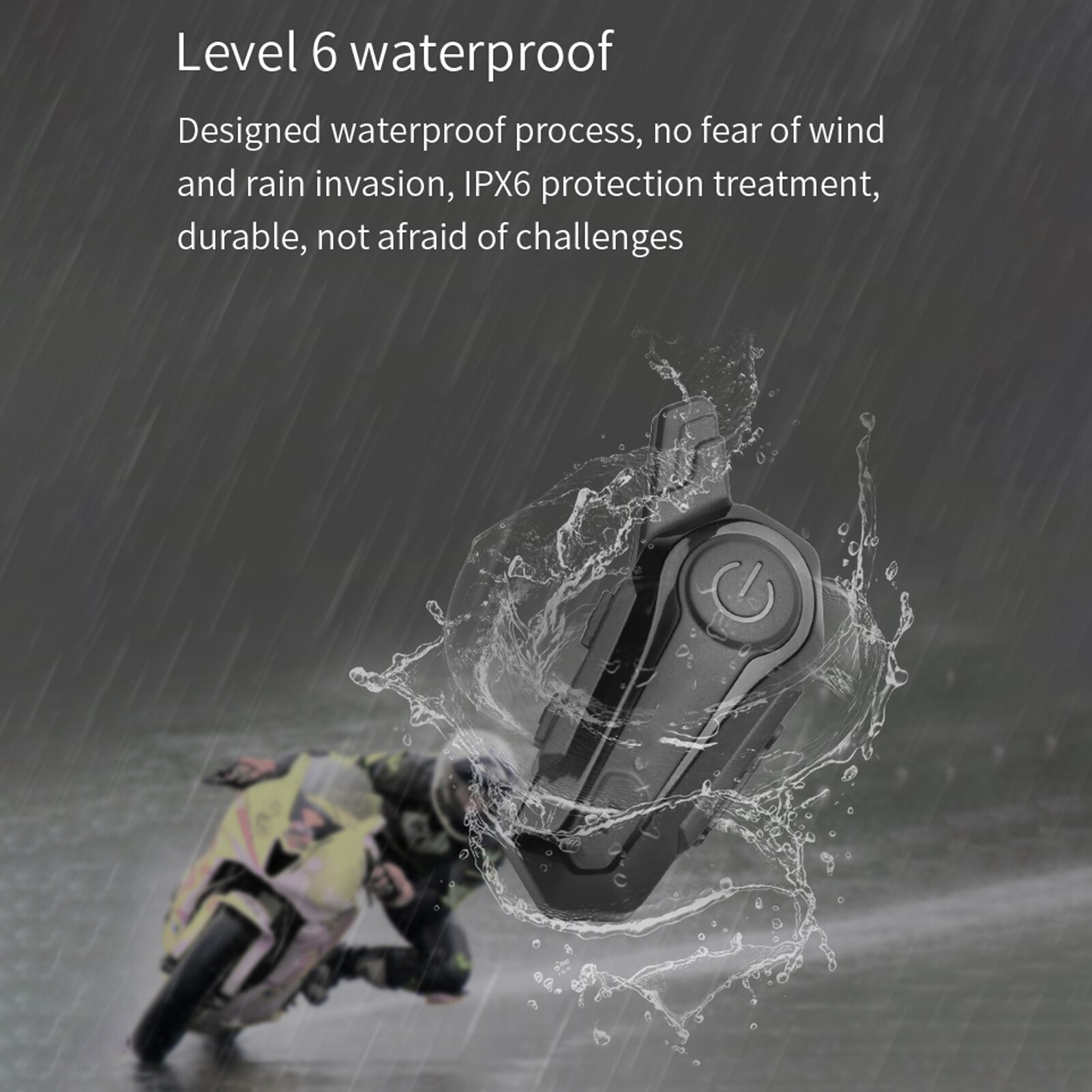 Motorfiets Bt Intercom Met Fm Radio Helm Bt Headset Waterdichte Universele Communicatie Systeem Voor Atv Crossmotor Motorfiets