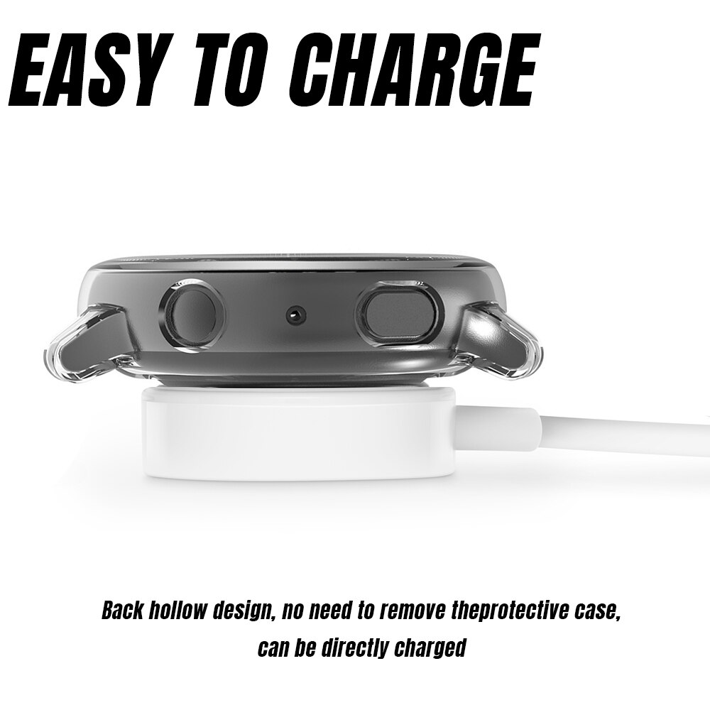 Coque pour Samsung Galaxy Watch active 2, protection d'écran antichoc tout autour + film, accessoires pour montre intelligente 44mm 40mm