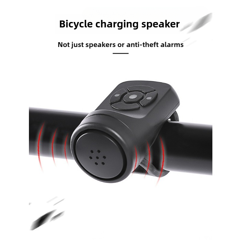 USB-Lade Fahrrad elektrische Glocke Motorrad Hupe 4-Modus Mountainbike Glocke Fahrrad Diebstahlalarm Hupe Fahrradzubehör