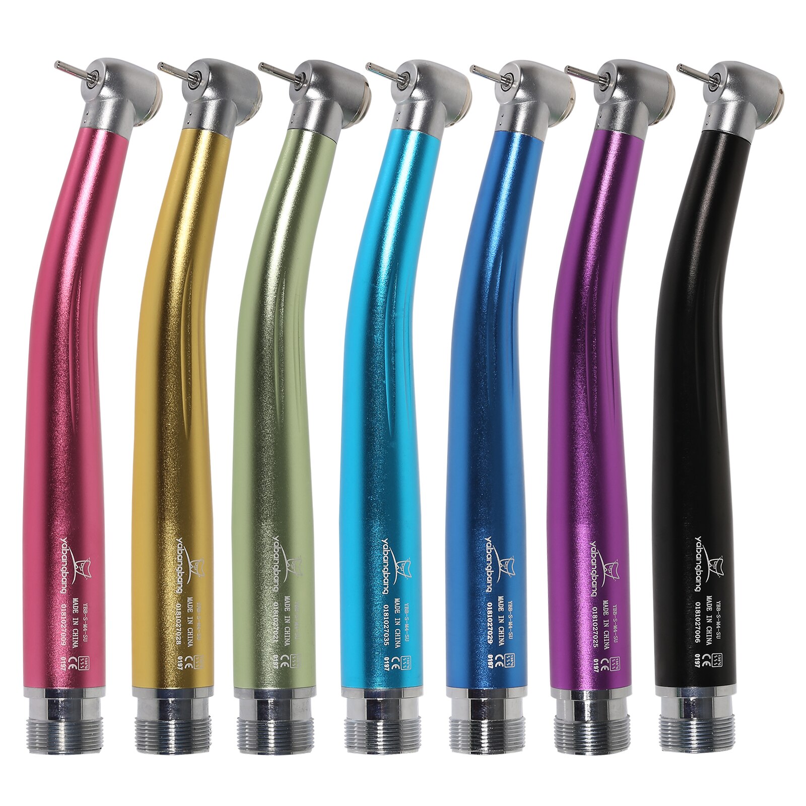 2/4Holes Dental High Speed Handpiece Push Button Standard Head Air Turbine Single Water Spring Rotor/Cartridge