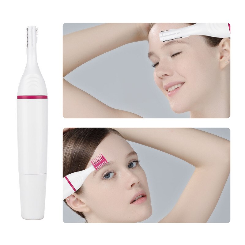 Electric Nose Hair Trimmer Ear Hair Clipper No Pain Women Eyebrow Trimmer Body Armpit Leg Bikini Lady Shaver Battery Operated 31