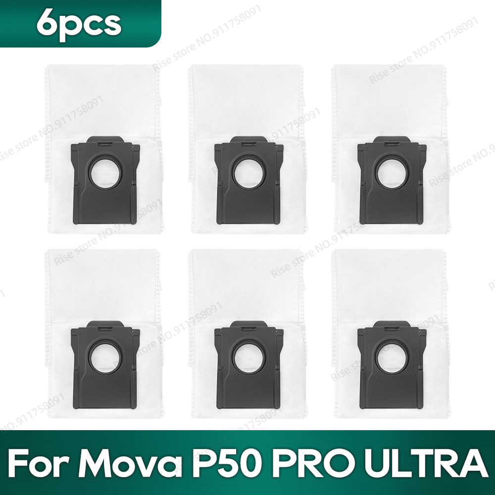Compatibile con Mova P50 pro ultra, Mova P10 pro ultra, MOVA P10 ultra Accessori Tricut spazzola Filtro Hepa Mocio Sacchetto per la polvere in tessuto: Arancione