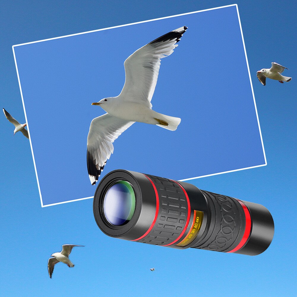 20x zoom teleobjektiv 4k hd monokulärt teleskop telefon kameralins för iphone 11 xs max xr  x 8 7 plus smartphone linser