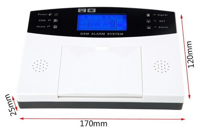 AG Security English Russian Spanish French Voice Smart Home Security GSM Alarm System LCD Display Wired Siren Kit SIM SMS Alert