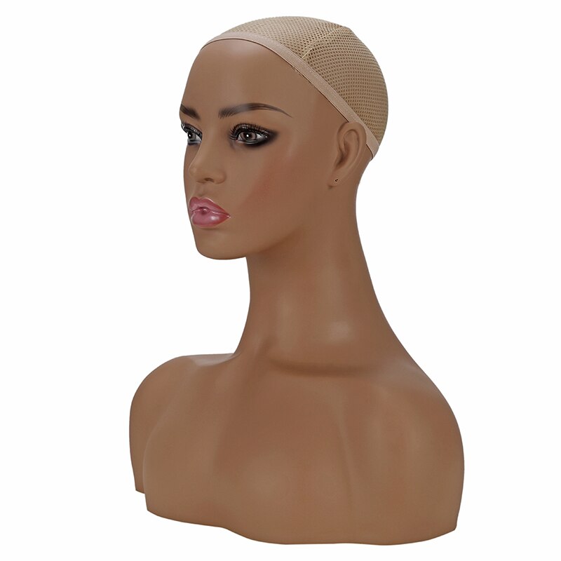 PVC Female Mannequin Head Bust For Wig Stand