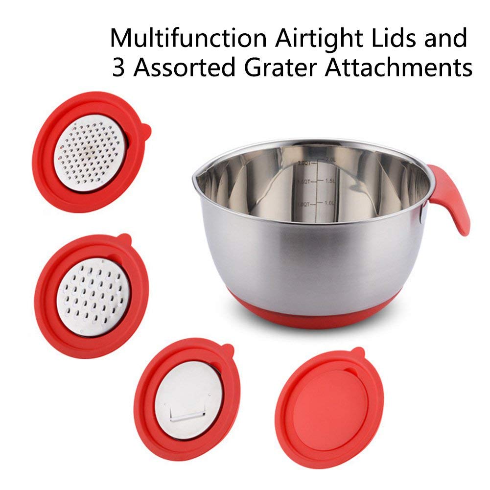 Beste Rvs Antislip Mixing Bowls Met Rasp Bijlagen ... – Vicedeal