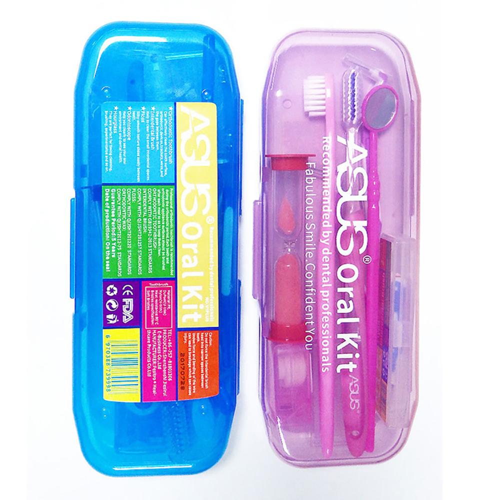Orale Schoon Tool Orthodontische Mondverzorgingskit Tandenborstel Mond Spiegel Interdentale Borstel Dental Floss Orthodontische Schoon Pak #
