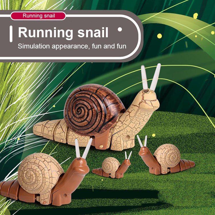 Infrared Remote Control Realistic Snail Animal Model Kid Toy Intelligence Development Toy Electric Insect Model Toy