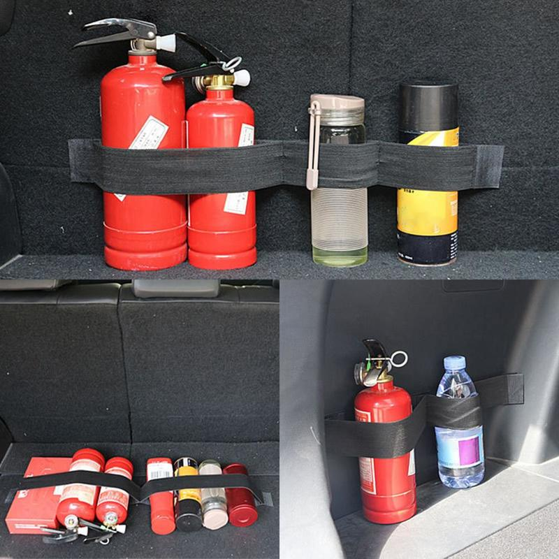 Auto Kofferraum Organizer Elastische Befestigung Gürtel Lagerung Bänder Fixiert Gurt Feuerlöscher Befestigung Gürtel Automobil Innen Zubehör