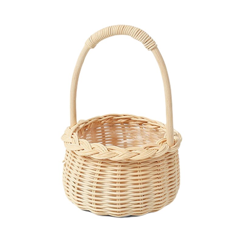 Cesto di fiori intrecciati cesto di immagazzinaggio in Rattan cesto di fiori fatto a mano cesto di fiori fatti a mano per la decorazione domestica di nozze: A1