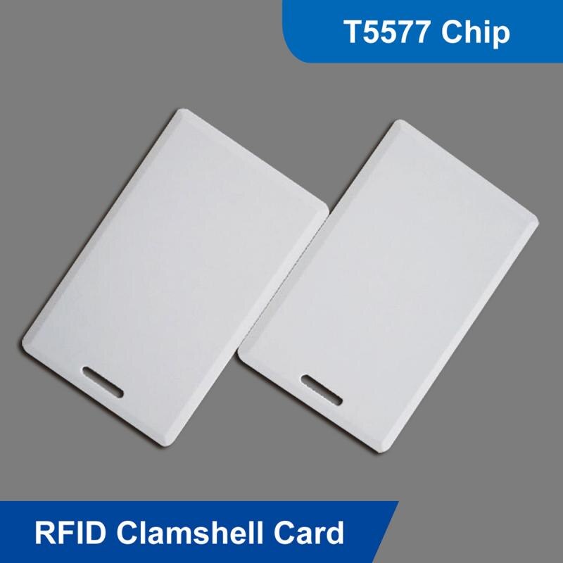 Access Control Card 125Khz RFID T5577 Writable Thick Proximity Clamshell Card Thicker Sensor Cards Smart Card For Access Control