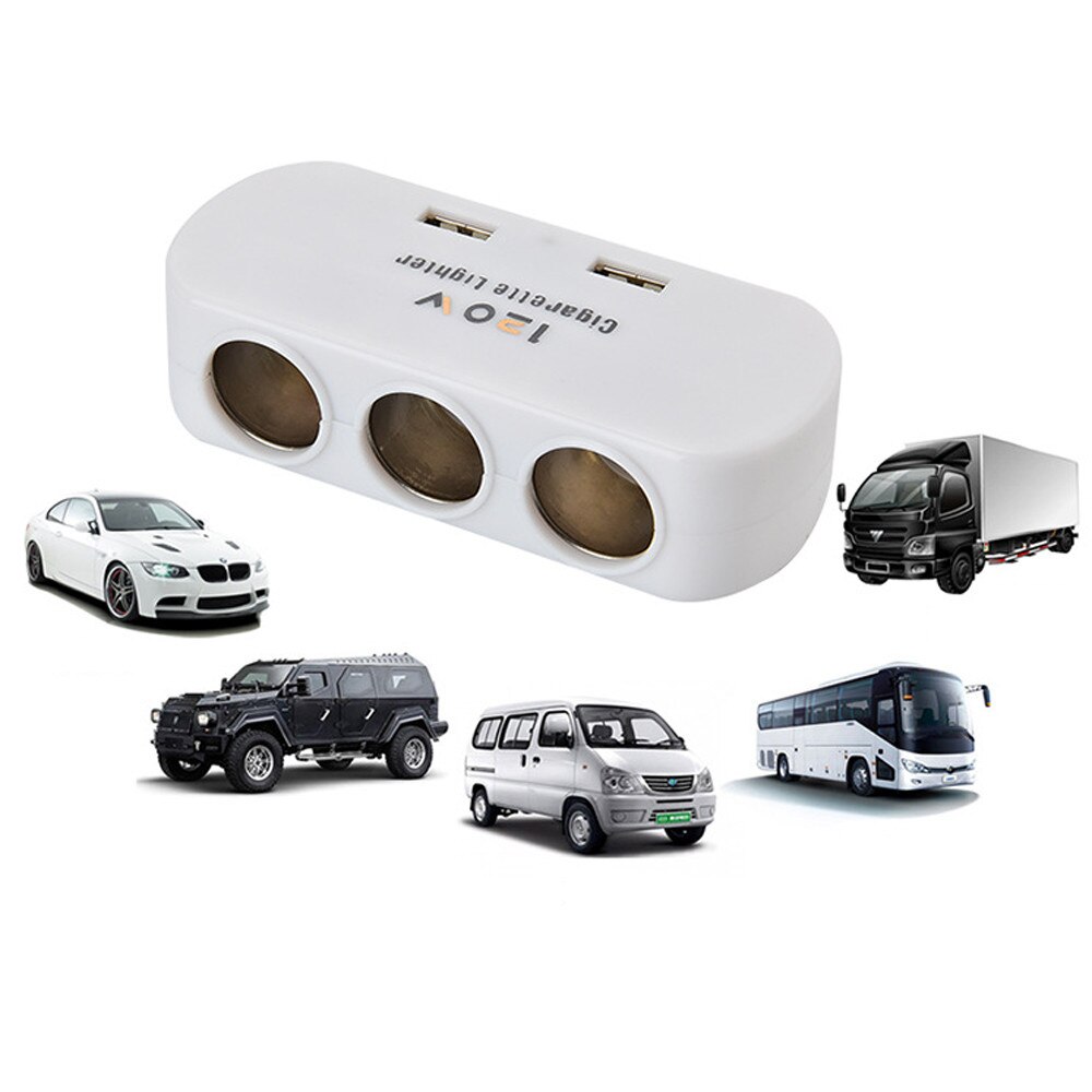 Auto-styling wupp Sigarettenaansteker 3 Socket Sigarettenaansteker Splitter Charger Power Adapter 12 V-24 V Elektronische td1021