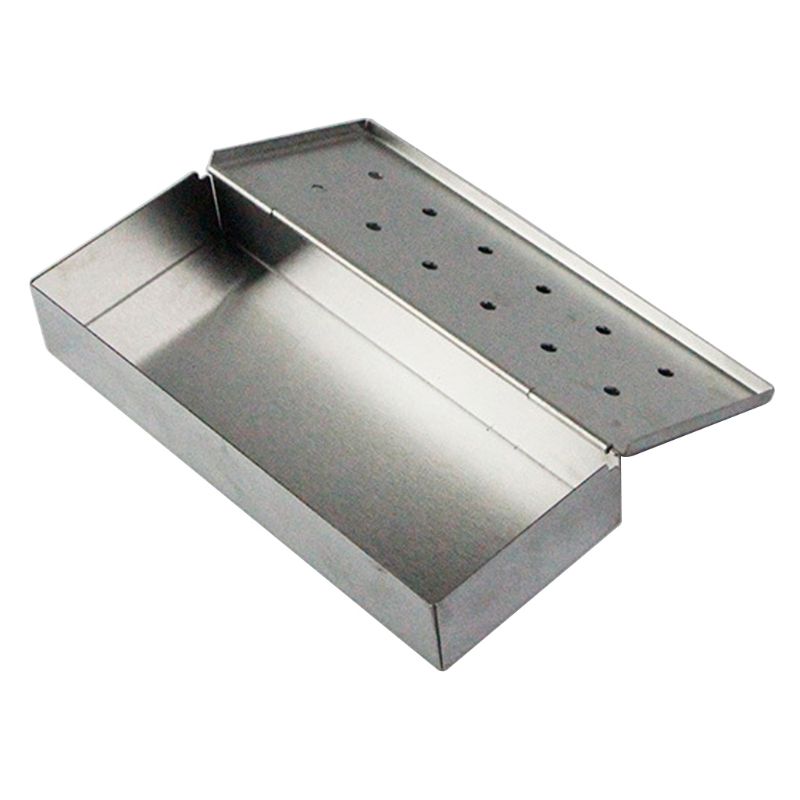Parrilla de Gas de acero inoxidable Smoker Box Chip de madera barbacoa utensilios y accesorios de cocina al aire libre