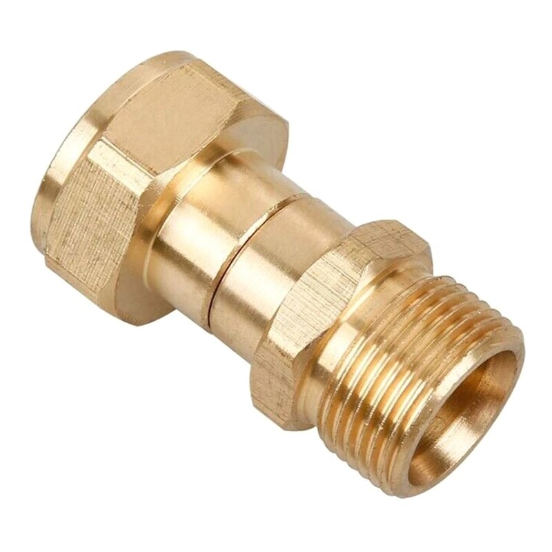 Brass High Pressure Nozzle Washer Thread Swivel Joint Connector Hose for Home Garden Car Washing Lawn Irrigation Q84D