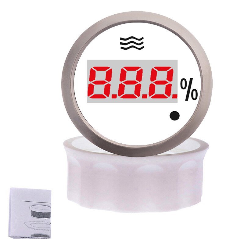 52mm Waterproof IP 67 Boat Car Water Level Gauge 0~190 ohm Water Level Gauge With Low Level Alarm &amp; Backlight: Digital WS