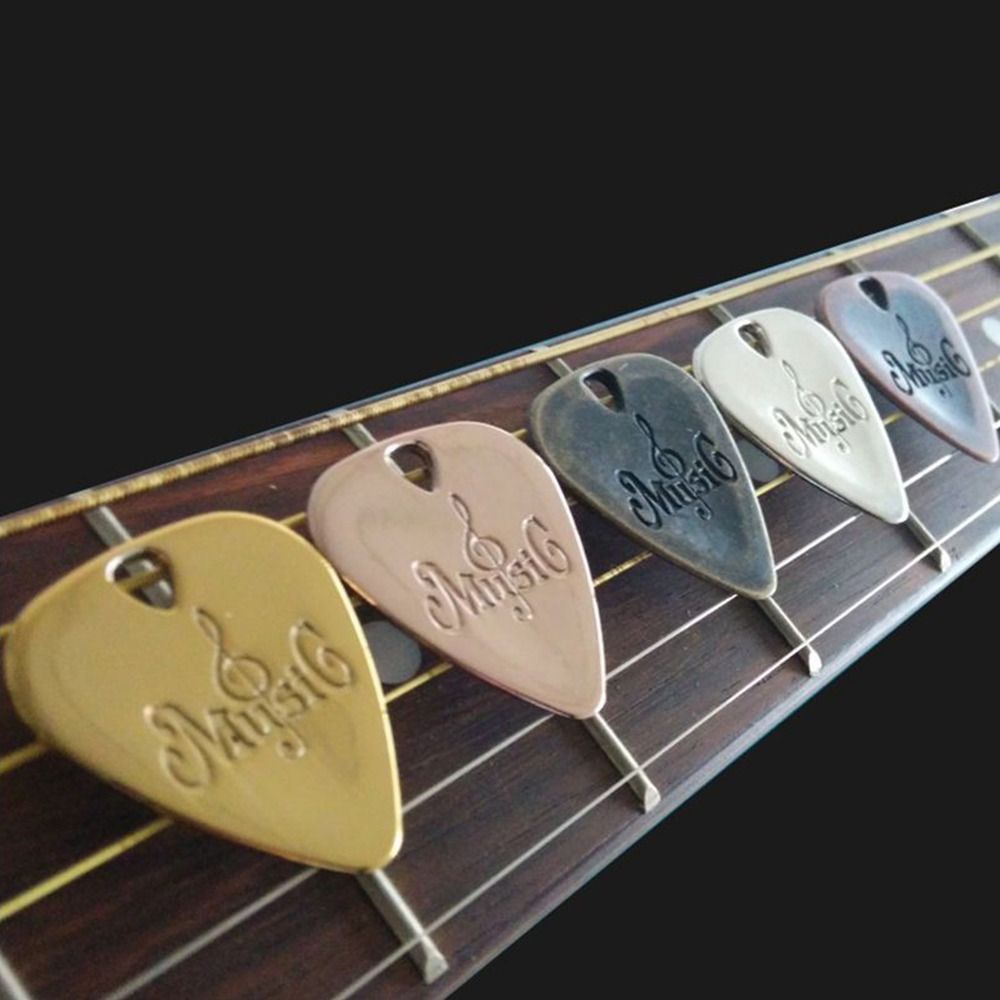 Metal guitar plekter akustisk guitar plekter zinklegering plekter plekter til elektrisk guitar musikinstrument dele tilbehør ny 2024