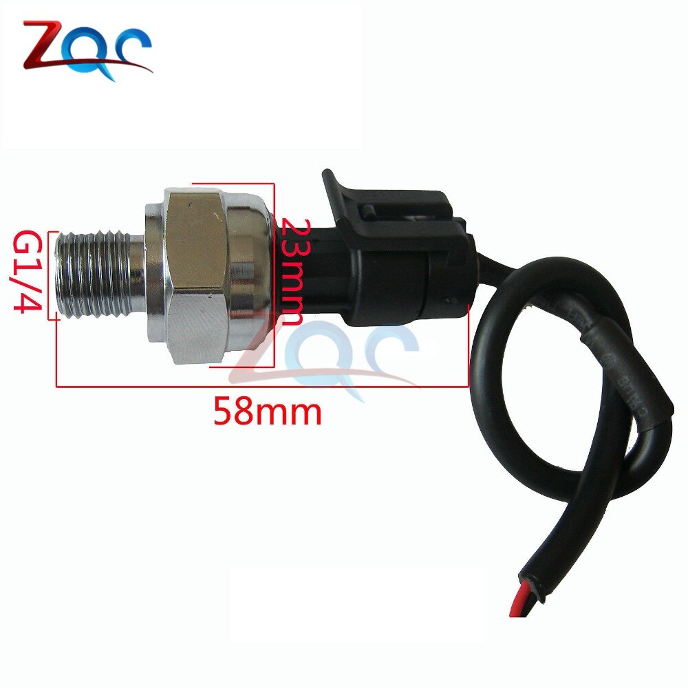 DC 5 V G1/4 Sensor De Pressão Transmissor Transdutor de Pressão 1.2 MPa 174 PSI Para A Água A Gás de Petróleo