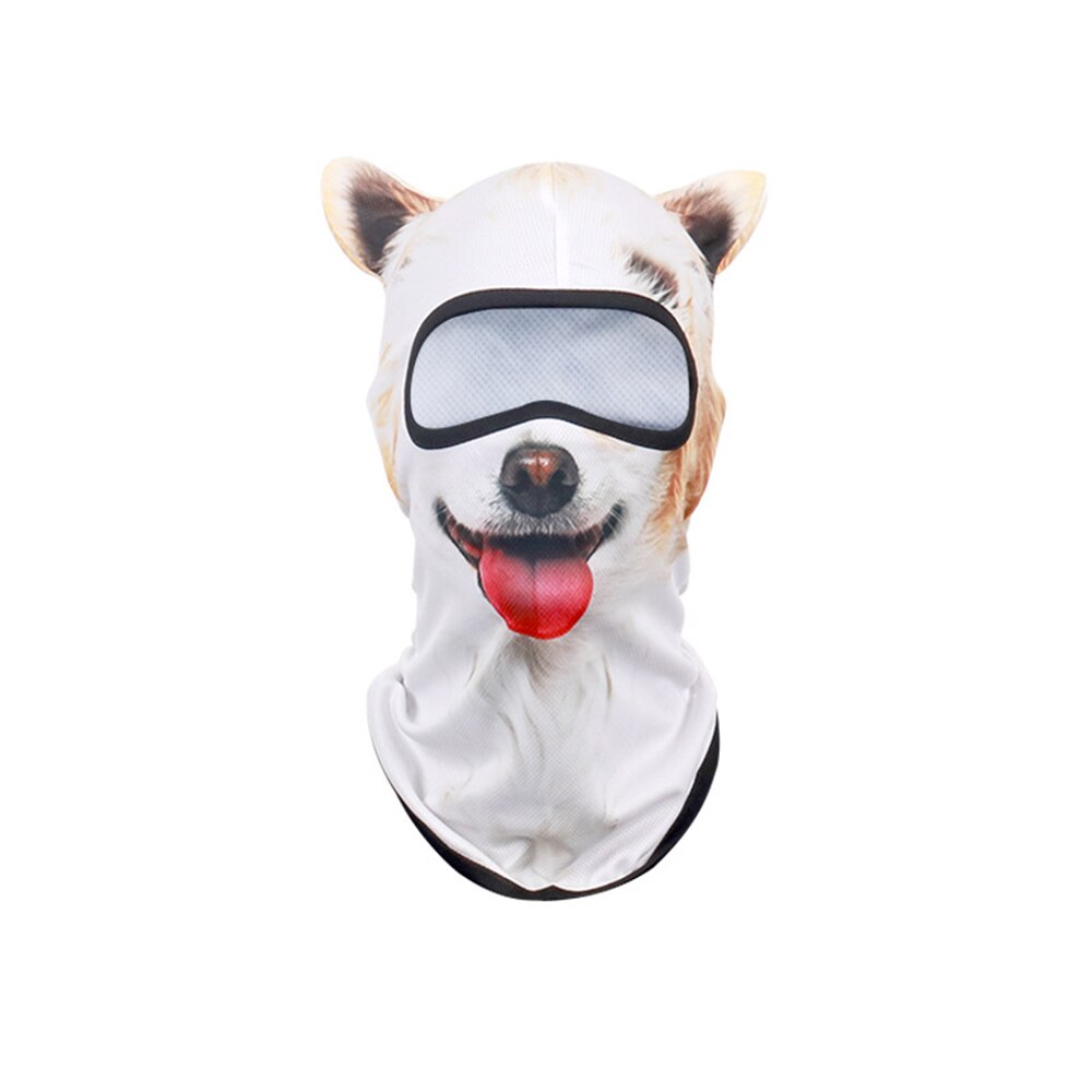 3D Animal Cat Dog Cute Animal Balaclava Windproof Skullies Beanie Cap Cool Hat Warmer Full Face Mask Neck Gaiter for Women Men: 03