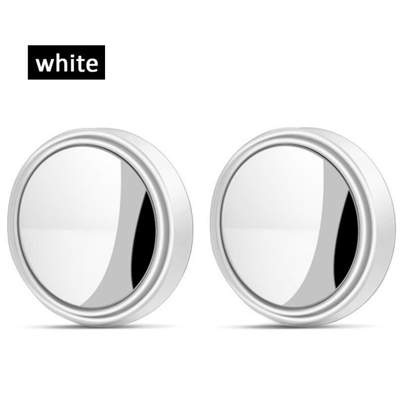 360° 2 Blind Spot Rear View Mirrors Spot Rear View Mirrors Parking Rimless Mirrors Small Mirror Reversing Observation Rear: Black