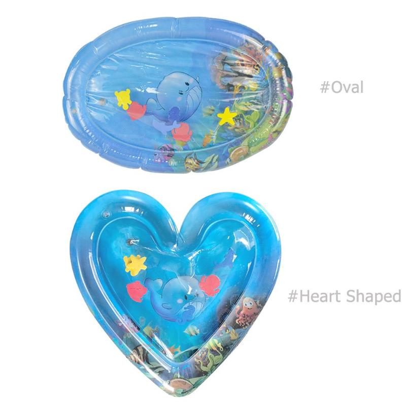 Baby water speelmat, ijsmat, opblaasbaar, dik pvc, speelmat voor kinderen op de buik