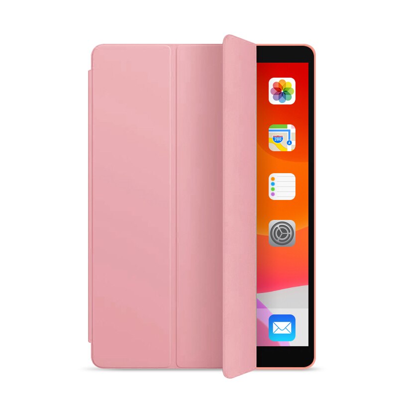 Case for iPad Air 3 10.5 Funda Slim Folding Stand Magnetic Auto Wake Sleep Silicone TPU Soft Smart Cover for iPad Air Case: Rose Gold