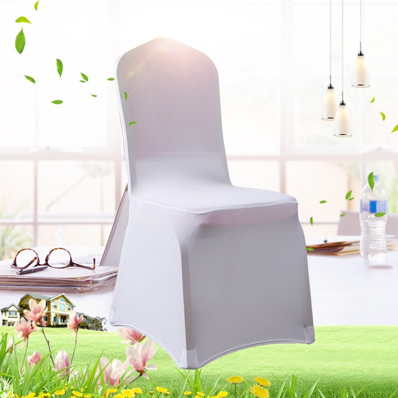 Universal White Wedding Chair Cover Restaurant Hot... – Vicedeal