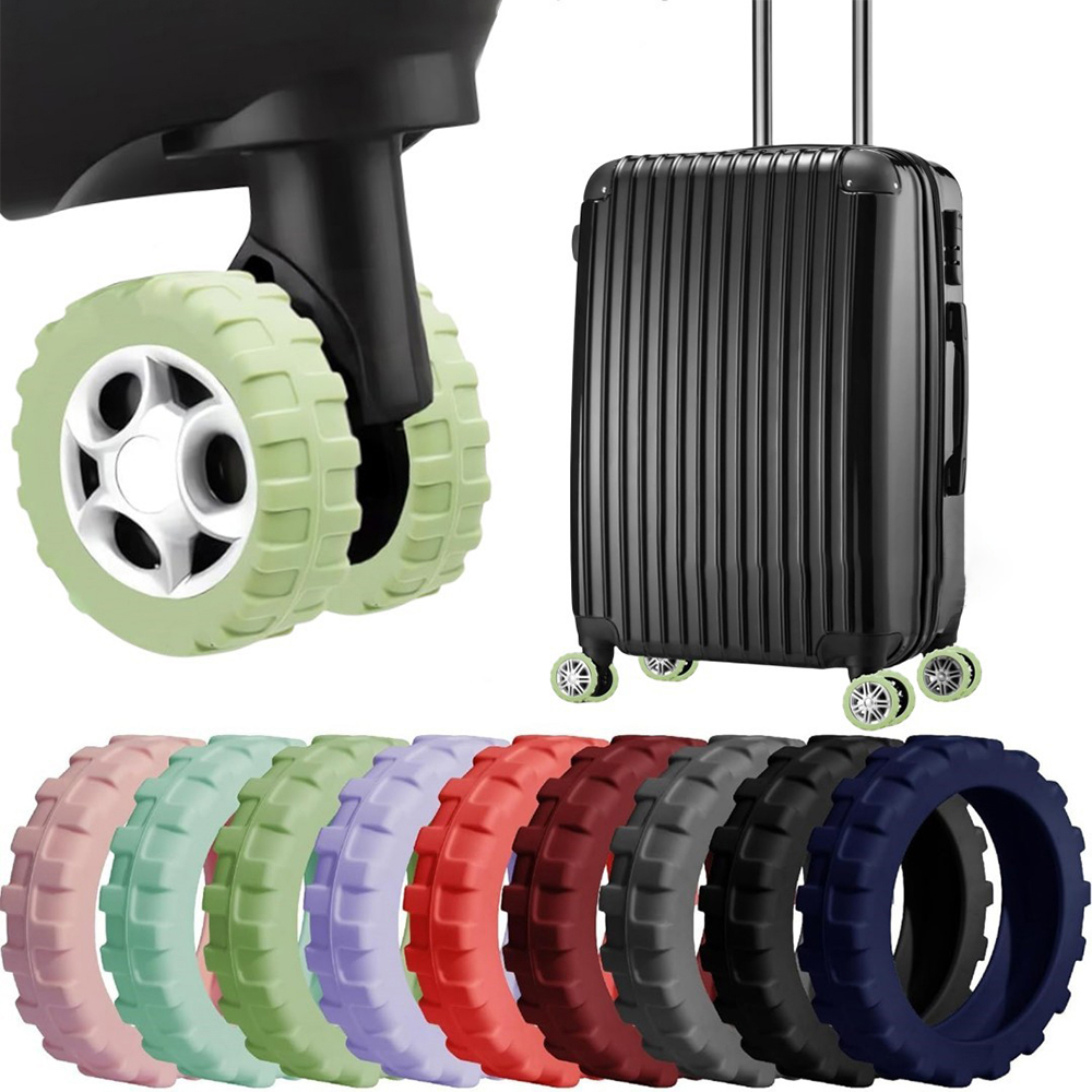 8 stks/set Koffer Onderdelen Assen Reisbagage Caster Schoenen met Stil Geluid Verminderen Wiel Slijtage Koffer Wielen ProtectionCoverzmt