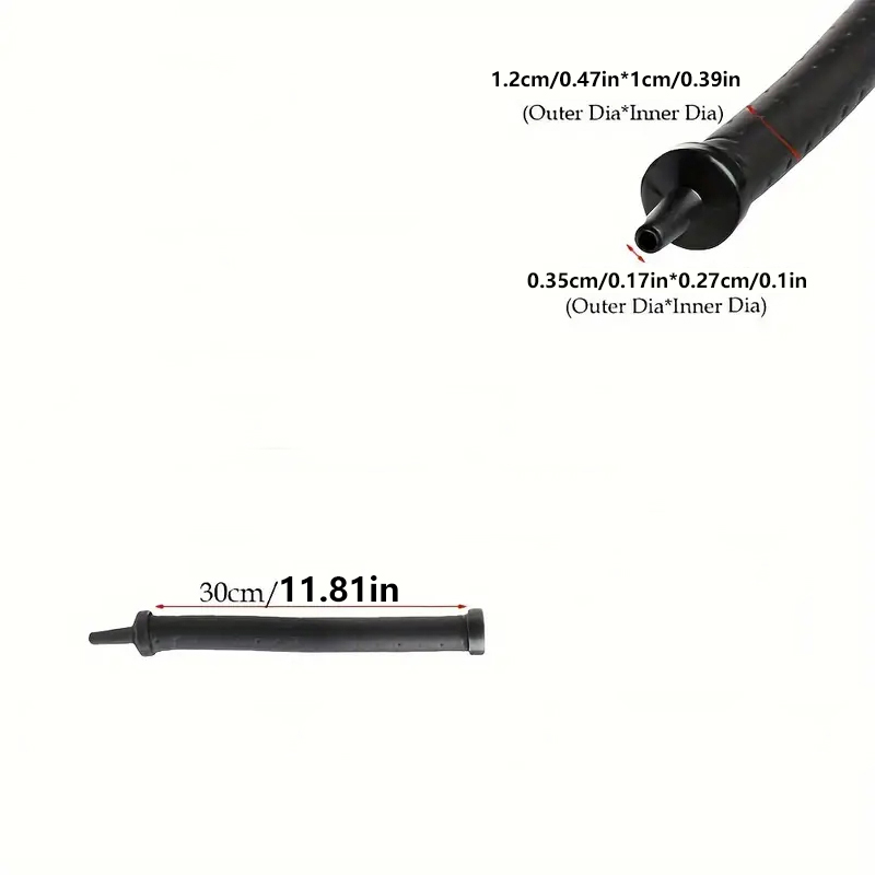 Aquarium Bubble Wand Lucht Gordijn Bubble Muur Luchtbel Bar Flexibele Buigbare Lucht Bubble Rubber Buis Voor Aquarium: Black