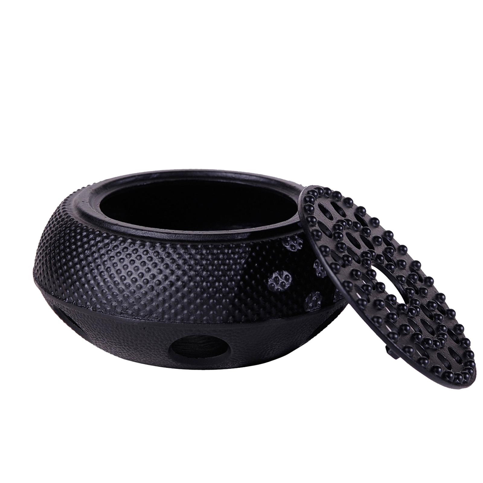 Kleine Dot Gietijzeren Theepot Warmer Kaars Isolatie Kachel Alcohol Verwarmingsbasis Kachel Voor Glazen Keramische Ijzeren Theepot