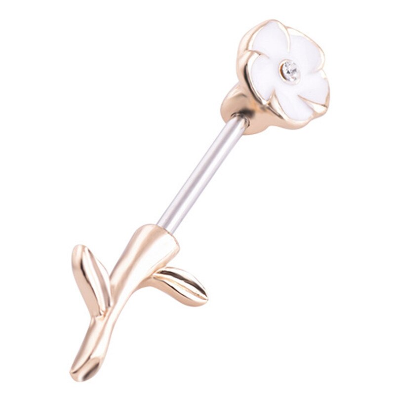 2 pièces mamelon Piercing Barbell 14G crâne fleur flèche mamelon bouclier charmant mamelon anneaux pour les femmes corps Piercing bijoux