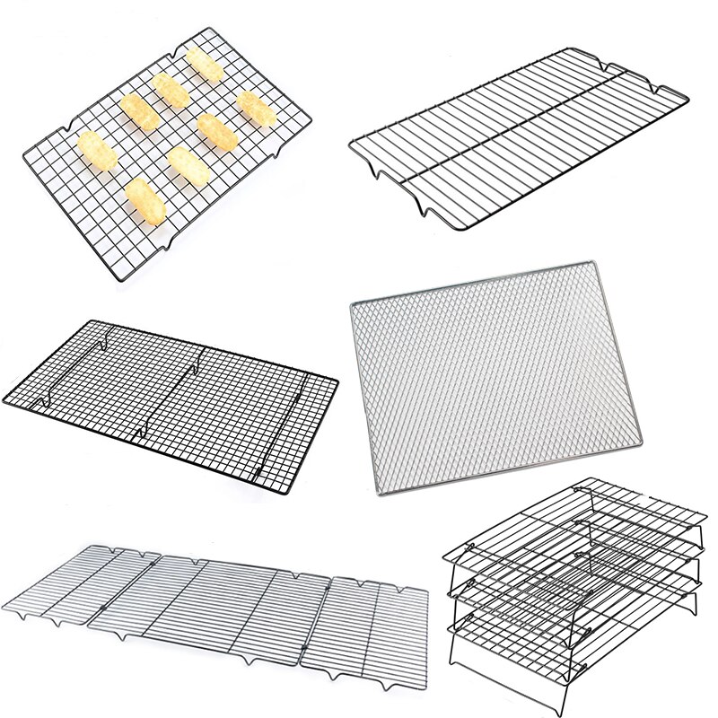 Stainless Steel Foldable 1/3 Tier Bakery Baking Cookies Making Desserts Cake Cooling Racks