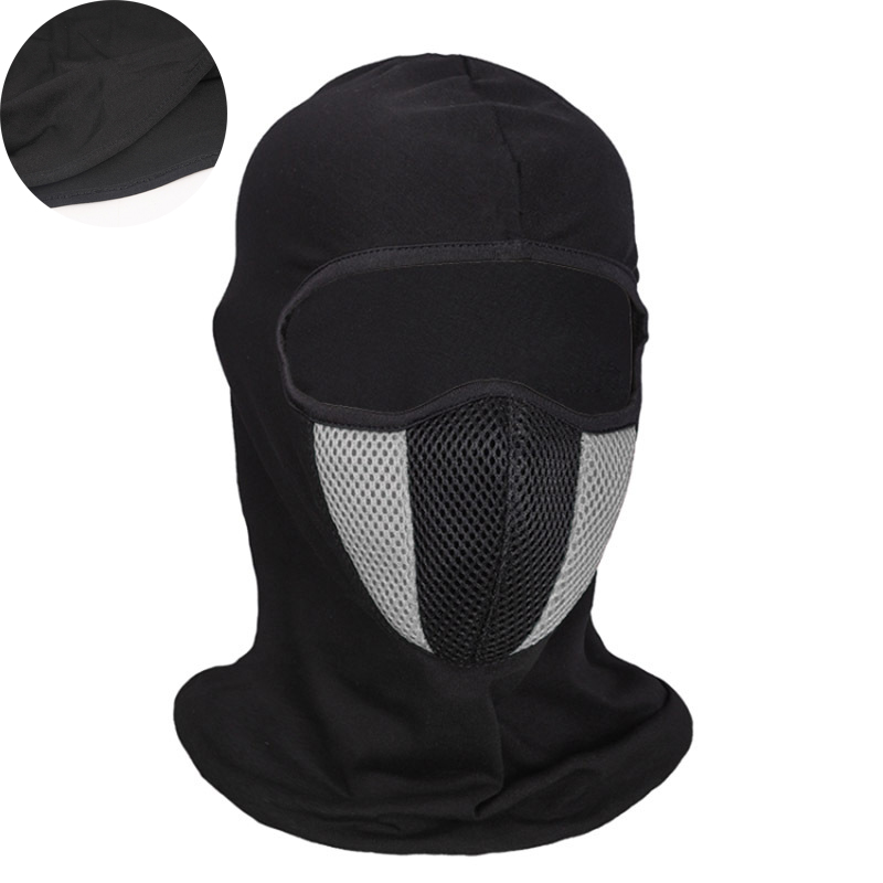 Motorfiets Bivakmuts Volgelaatsmasker Zomer Ademend Motorrijden Hals Gezichtsmasker Motocross Fietsen Masker Helm Kap Mannen