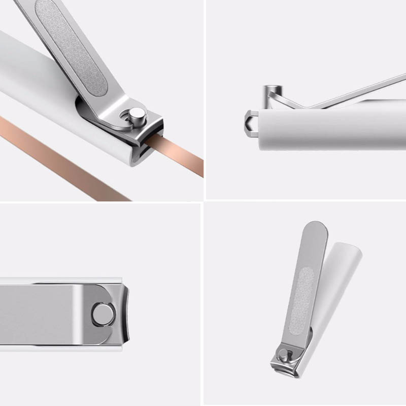 Xiaomi Mijia Stainless Steel Nail Clippers With Anti-splash Cover Trimmer Pedicure Care File Nail Clip