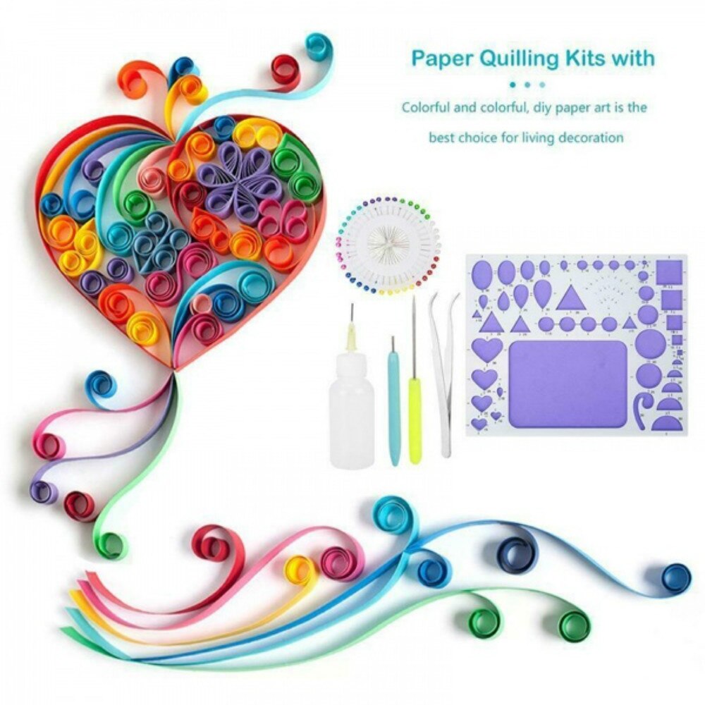 Diy Paper Quilling Tools Kit Template Mould Board Pin Needles Tweezer Hamdmade Crafts Paper Decoration Tool