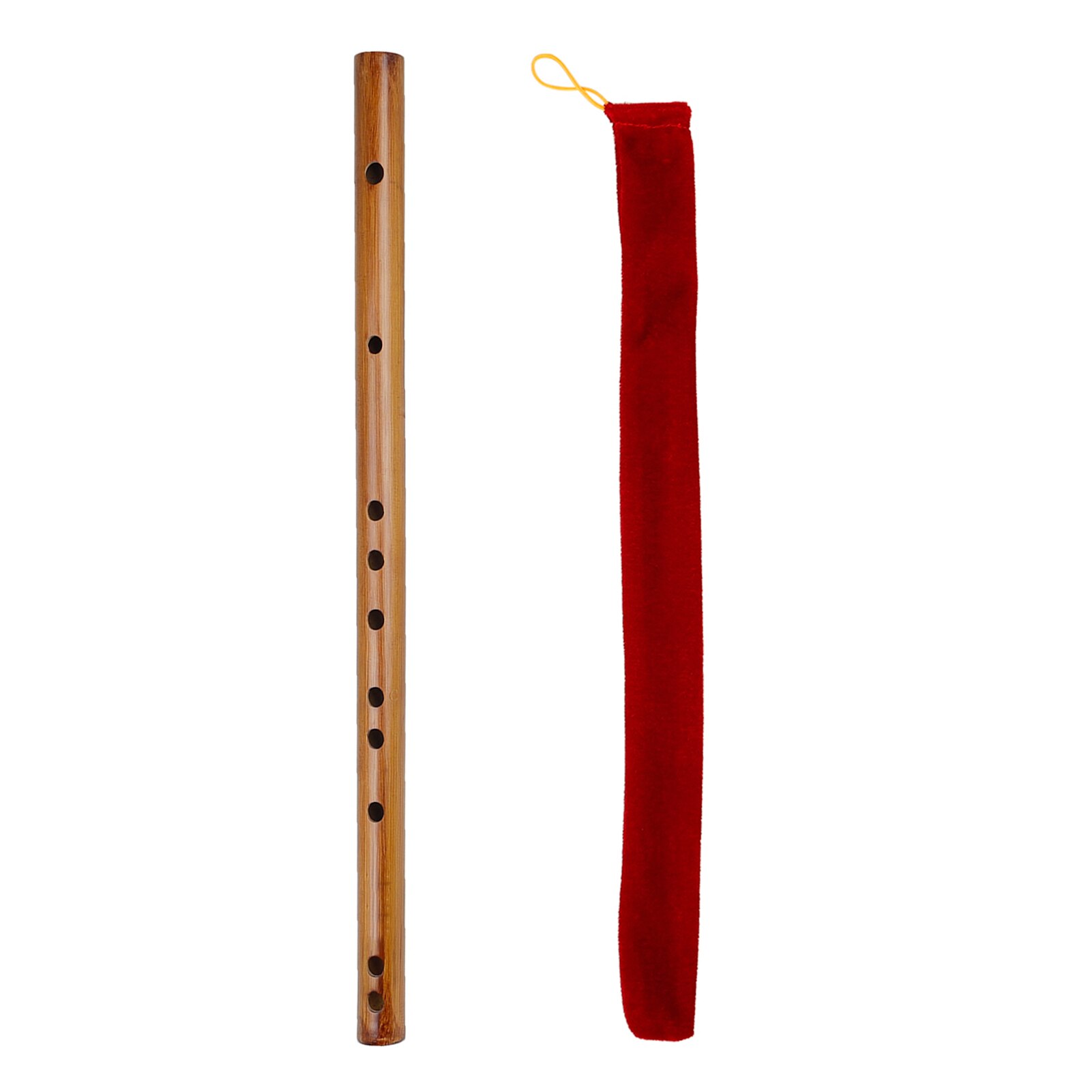 Key of G Flute Bitter Bamboo Dizi Traditional Chinese Woodwind Instrument for Children Adults Beginners: Key of C