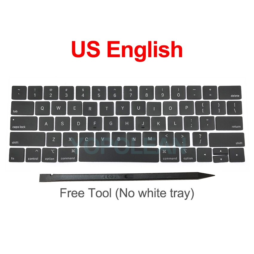 Nowe klawisze klawiatury A1989 A1990 klawiatura do laptopa Macbook Pro Retina 2018 rok: US