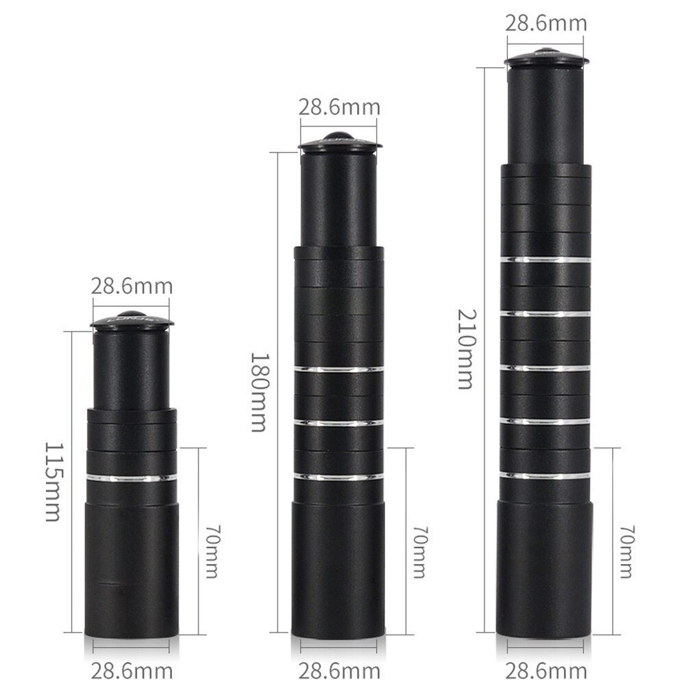 115/180/210mm MTB Fahrrad Vorbau Aufstieg hoch Lenker Fahrrad Steigleitung Adapter Verlängerung MTB Lenker Erweiterung Zubehör