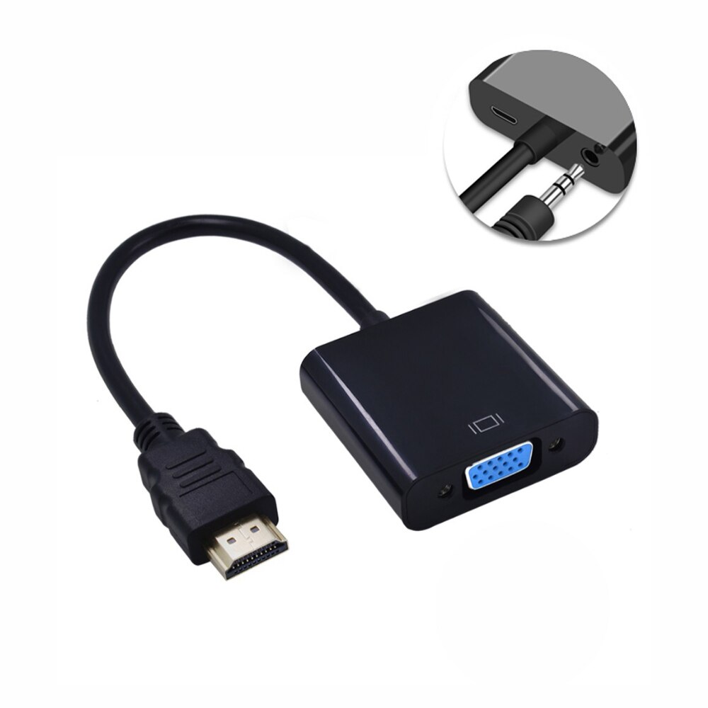 1080p hdmi-kompatibel til vga adapter digital til analog konverter kabel til xbox  ps4 pc laptop tv boks til projektor displayer hdtv