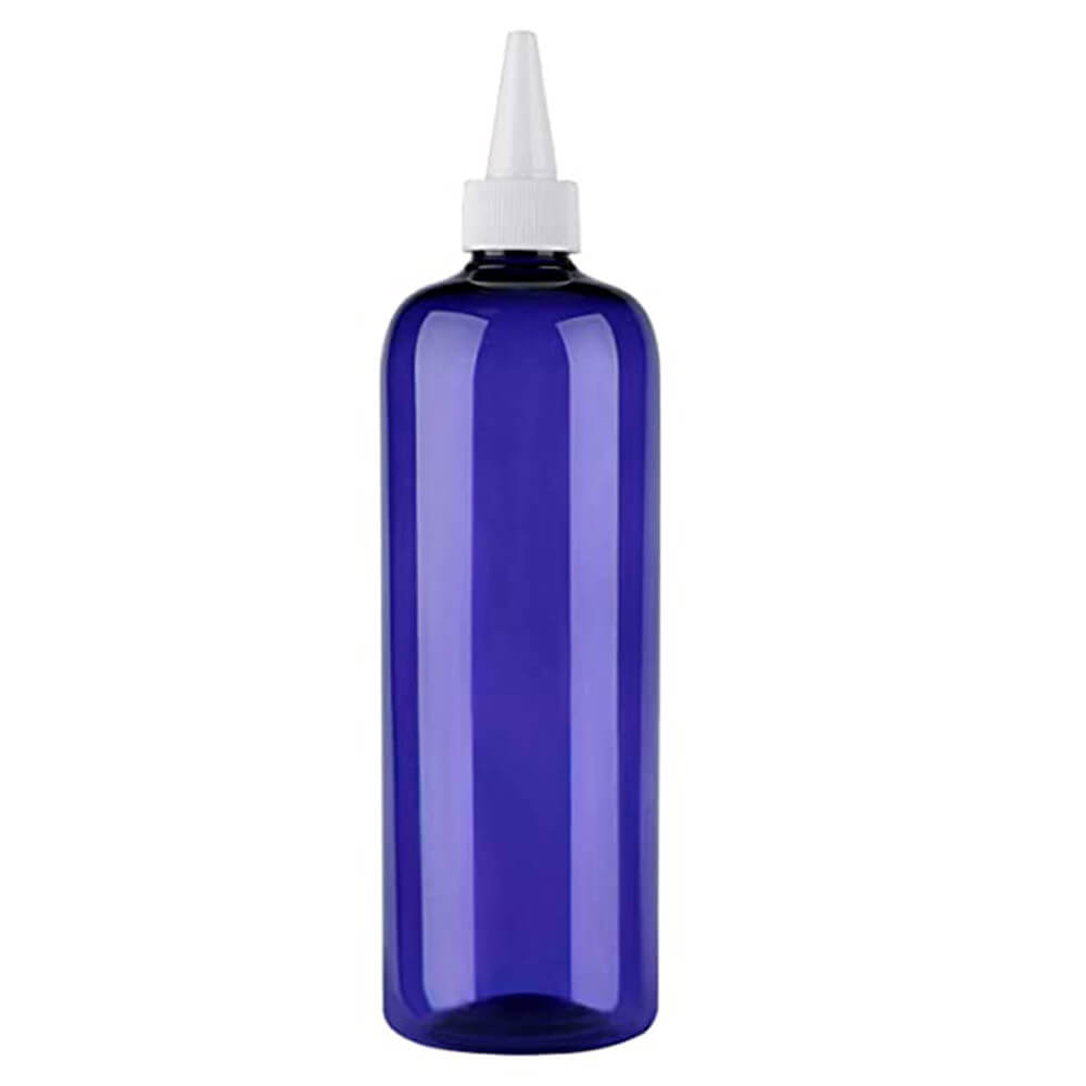 Multi-Functional 500ML Hair dye bottle PET Plastic Refillable Bottles Empty Hair Color Bottle Applicator Salon Hairdressing Tool: blue
