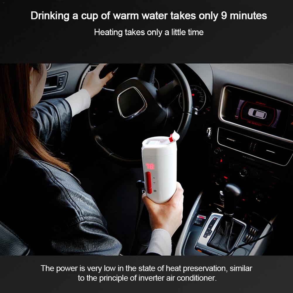 Intelligente Auto Elektrische Tasse Heizung Tasse Konstante Temperatur Wasser Tasse Einstellen Temperatur Auto Wasserkocher 12V Kochendes Wasser Wasserkocher