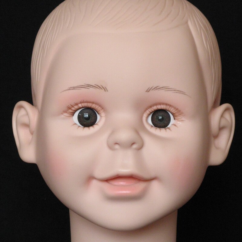 Realistic Child Plastic Head Mannequin Head Model On Display Manikin Doll Child Head