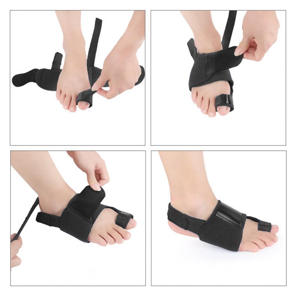 Las mujeres de los hombres Corrector de Hallux Valgus del dedo del pie separador dolor soporte fijo juanete férula