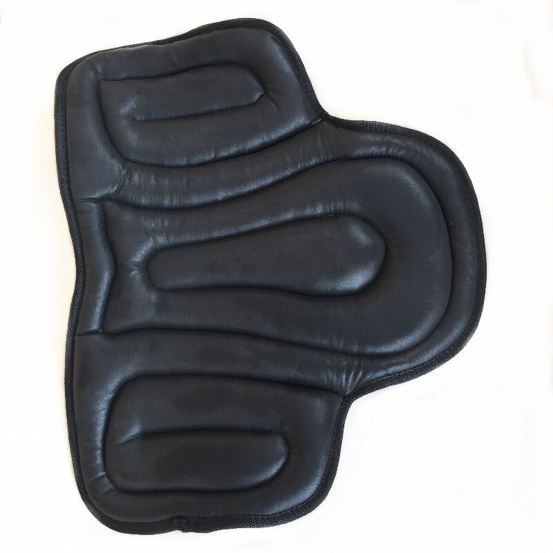 Horse Riding Saddle Pad Soft Equestrian Seat Pad Horse Riding Equipment Comprehensive PU Saddle Pad Western Saddle Pad Painless: black